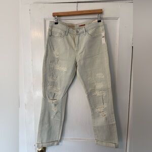 Anthropologie Pilcro Mid-Rise Slim Boyfriend Jeans Light Wash